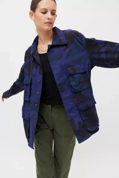 Shop Urban Renewal Recycled Camo Jacket In Purple