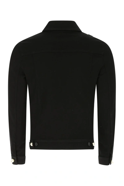 Shop Dolce & Gabbana Black Stretch Denim Jacket Black  Uomo 50