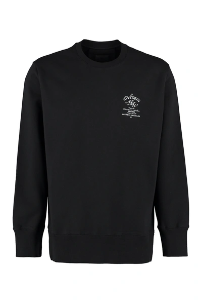 Shop Givenchy Logo Printed Sweatshirt In Black