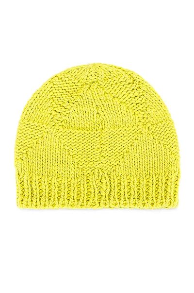 Bottega Veneta Wool Beanie In Kiwi