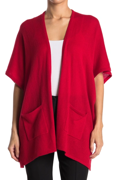 Shop Phenix Cashmere Jersey Cape In Red