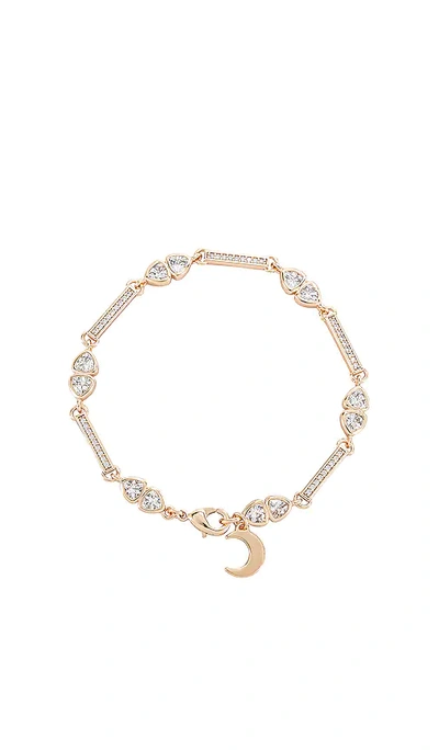 Shop Lili Claspe Veda Tennis Bracelet In Yellow Gold