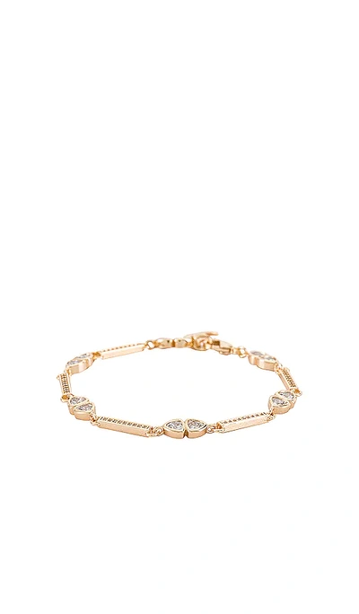 Shop Lili Claspe Veda Tennis Bracelet In Yellow Gold