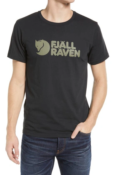 Shop Fjall Raven Logo Graphic Tee In Black