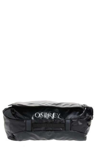 Shop Osprey Transporter 40 Duffle Backpack In Black