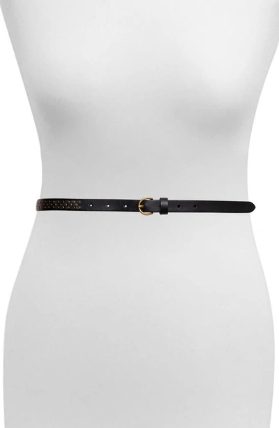 Shop Frye Studded Leather Belt In Black