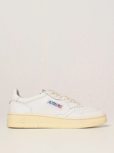 Shop Autry Sneakers In Leather With Logo In White