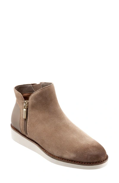 Shop Softwalkr Wesley Bootie In Stone Leather