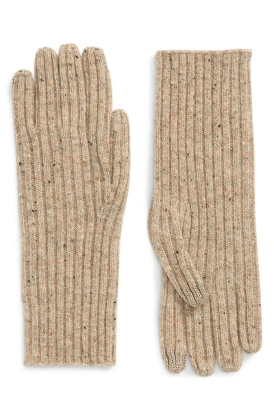 Shop Madewell Ribbed Texting Gloves In Desert