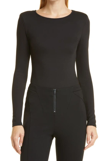 Shop Donna Karan Woman The Essential Bodysuit In Black