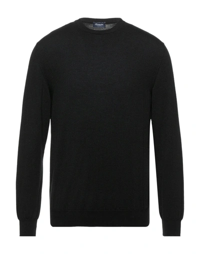 Shop Drumohr Man Sweater Black Size 38 Cashmere
