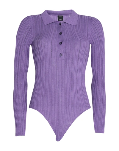 Shop Pinko Woman Sweater Purple Size L Viscose, Polyester