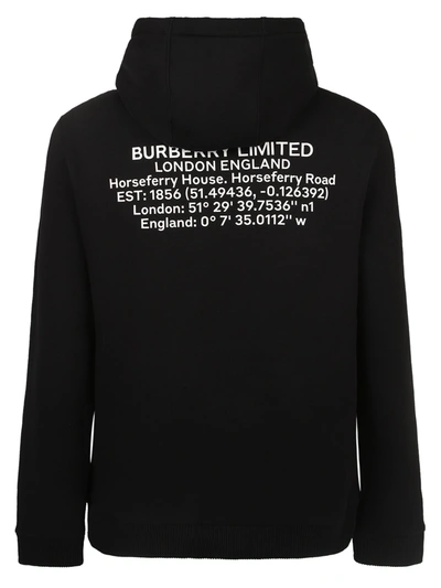 Shop Burberry Cotton Sweatshirt In Black