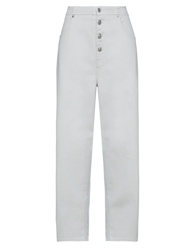 Shop Mm6 Maison Margiela Woman Pants Light Grey Size 0 Cotton, Elastane