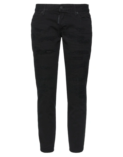 Shop Dsquared2 Woman Jeans Black Size 8 Cotton, Elastane