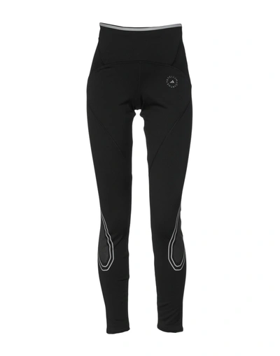 Shop Adidas By Stella Mccartney Truepace Ti C. R Woman Leggings Black Size 2 Recycled Polyester, Elastane