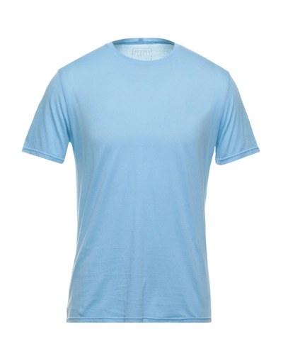 Shop Fedeli T-shirts In Turquoise