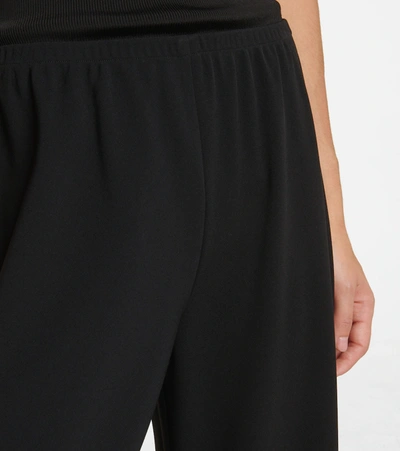 The Row Gala High-rise Wide-leg Cady Pants In 黑色