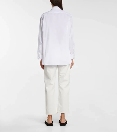 The Row Cotton Shirt With Button-down Design In 白色