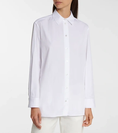 The Row Cotton Shirt With Button-down Design In 白色