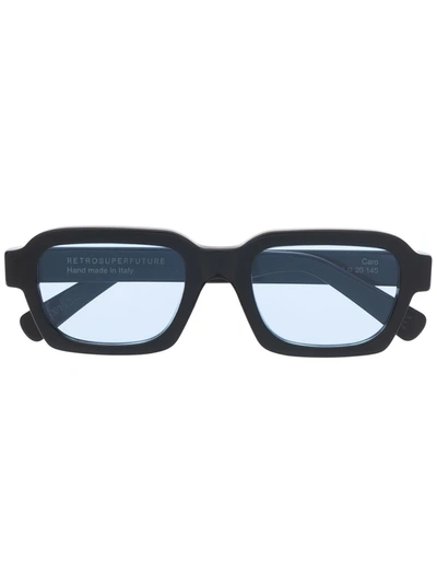 Shop Retrosuperfuture Caro Square-frame Sunglasses In Black