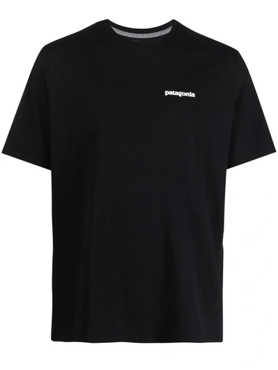 Shop Patagonia P-6 Logo-print T-shirt In Black