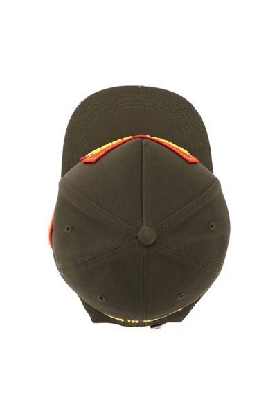 Dsquared2 Logo-patch Baseball Cap In Khaki