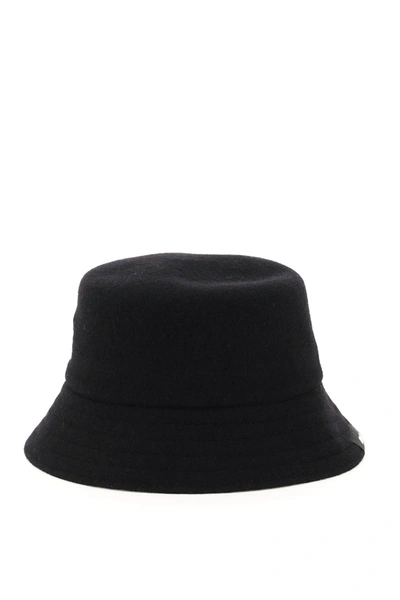 Shop Msgm Bucket Hat In Black