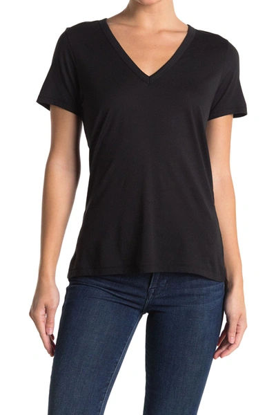 Rag & Bone Core V-neck T-shirt In Black