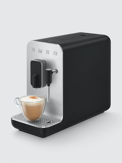 Shop Smeg Coffee Machine With Steamer In Black