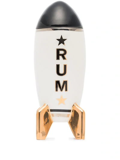 Shop Jonathan Adler Rum Rocket Decanter In 白色