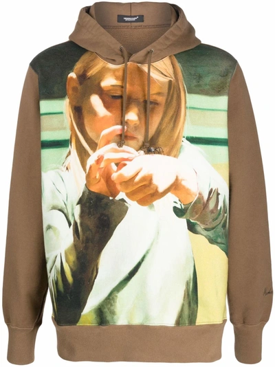 Shop Undercover Photograph-print Hoodie In 褐色