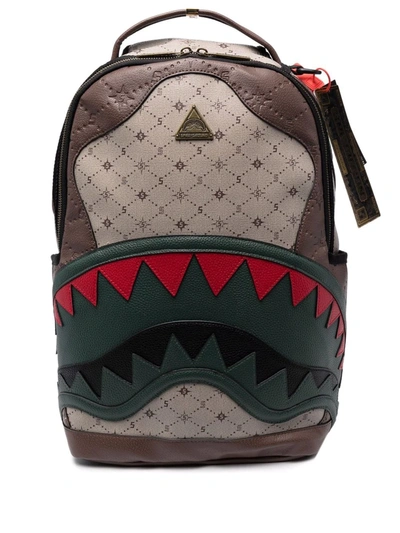 Shop Sprayground Fifth Avenue Shark Teeth-detail Backpack In 绿色