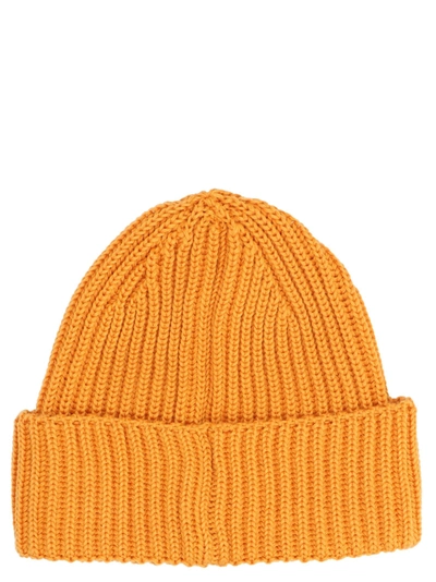 Shop C.p. Company Cp Company Men's Orange Wool Hat