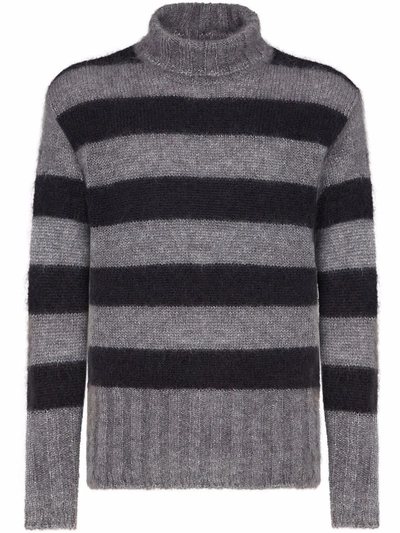 Shop Fendi Men's Grey Wool Sweater