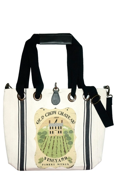 Shop Vintage Addiction Old Crow Chateau Tote Bag In Multi