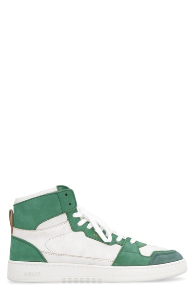 Shop Axel Arigato Dice Hi Leather High-top Sneakers In Multicolor
