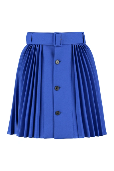 Shop Philosophy Di Lorenzo Serafini Pleated Skirt In Blue