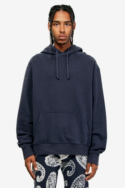 Shop Fourtwofour On Fairfax Alias Hoodie Sweatshirt In Blue