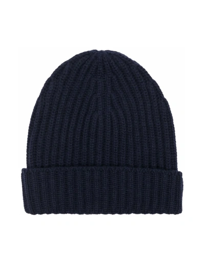 Shop Malo Cashmere Hat In Blue