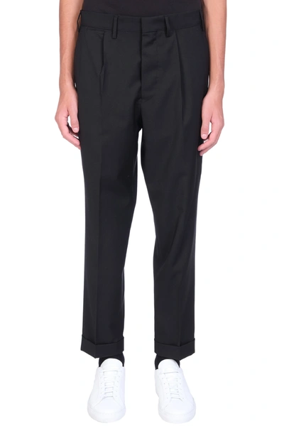 Shop Mauro Grifoni Pants In Black Wool