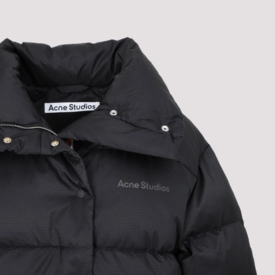 Shop Acne Studios Down Puffer Jacket Wintercoat In Black
