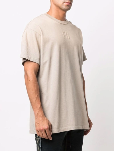 Shop Fear Of God T-shirts And Polos Grey