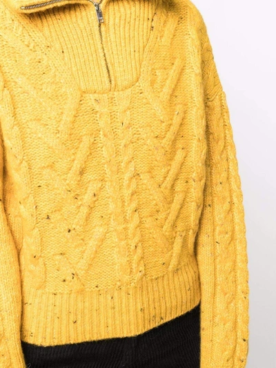 Shop Ganni Sweaters Yellow