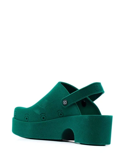 Shop Xocoi Sandals In Verde Scuro