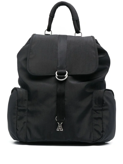 Shop Ami Alexandre Mattiussi Ami De Coeur Backpack In Black