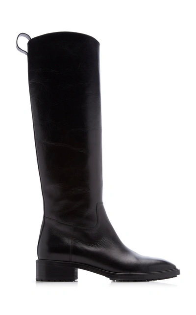 Shop Aeyde Women's Tammy Knee-length Leather Riding Boots In Black,brown