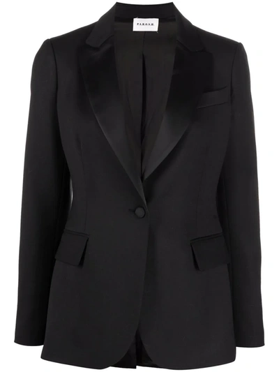 Shop P.a.r.o.s.h Giacca Suit Jacket In Schwarz
