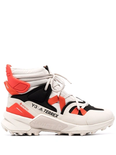 Y-3 Adidas Y3 Terrex Swift R3 Mid Gore-tex Hiking Shoes In White | ModeSens