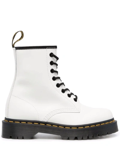 Shop Dr. Martens' 1460 Lace-up Leather Boots In Weiss